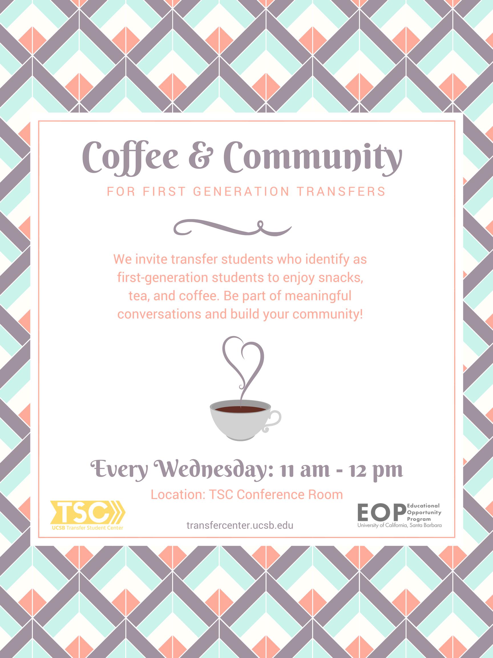 Coffee & Community Flyer S2018