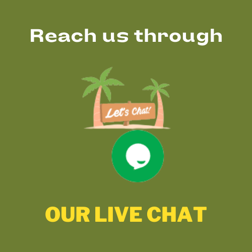 reach us through our live chat